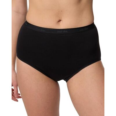 Nur Die Taillenslip aus GOTS Bio-Baumwolle Maxislip Highwaist Unterwäsche Unterhosen Basic Stetch Damen, schwarz, L Nur Die Taillenslip aus GOTS Bio-Baumwolle Maxislip Highwaist Unterwäsche Unterhosen Basic Stetch Damen, schwarz, L