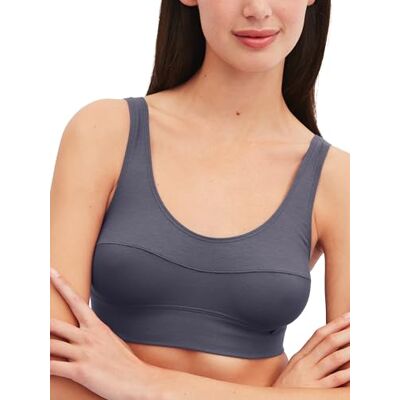 CALIDA Elastic Bustier Damen, mit breitem Softbund, atmungsaktive und weiche Single Jersey-Qualität Graystone 44-46 CALIDA Elastic Bustier Damen, mit breitem Softbund, atmungsaktive und weiche Single Jersey-Qualität Graystone 44-46