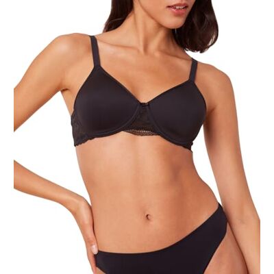 Triumph Damen Modern Lace+Cotton WP EX Bra, SCHWARZ, 90D Triumph Damen Modern Lace+Cotton WP EX Bra, SCHWARZ, 90D
