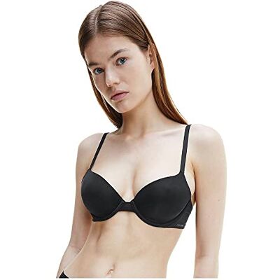 Calvin Damen Demi-Cups BH Lightly Lined mit Bügel, Schwarz (Black), 85B Calvin Damen Demi-Cups BH Lightly Lined mit Bügel, Schwarz (Black), 85B