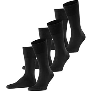 FALKE Herren Socken Tiago Multipack M So nachhaltige Fil D'Ecosse Baumwolle einfarbig 3 Paar, Schwarz Black 3000, 45-46 FALKE Herren Socken Tiago Multipack M So nachhaltige Fil D'Ecosse Baumwolle einfarbig 3 Paar, Schwarz Black 3000, 45-46