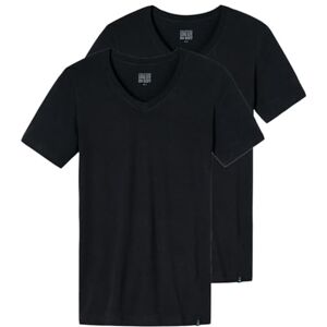 Schiesser Herren Long Life Cotton Shirt 1/2 Unterhemd,per Pack Schwarz (Blauschwarz 001),Large (Herstellergröße:006) Schiesser Herren Long Life Cotton Shirt 1/2 Unterhemd,per Pack Schwarz (Blauschwarz 001),Large (Herstellergröße:006)