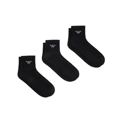 Giorgio Armani Herren-Socken, Baumwolle, 3er-Pack, Schwarz, Einheitsgröße, Schwarz/Schwarz/Schwarz, Einheitsgröße Giorgio Armani Herren-Socken, Baumwolle, 3er-Pack, Schwarz, Einheitsgröße, Schwarz/Schwarz/Schwarz, Einheitsgröße