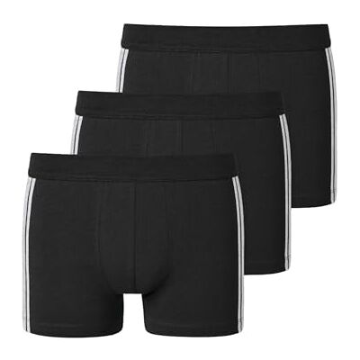 Schiesser Herren 95/5 Organic Cotton Boxershort mit Softbund (3er Pack), dunkelblau, S Schiesser Herren 95/5 Organic Cotton Boxershort mit Softbund (3er Pack), dunkelblau, S