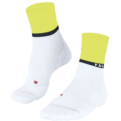 FALKE Damen Laufsocken RU4 Endurance Compression W So Baumwolle Funktionsmaterial mit Kompression 1 Paar, Weiß White 2001, 39-40 FALKE Damen Laufsocken RU4 Endurance Compression W So Baumwolle Funktionsmaterial mit Kompression 1 Paar, Weiß White 2001, 39-40