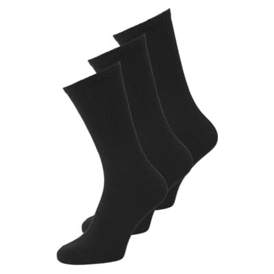 JACK & JONES Herren Jaccharles Tennis Sock 3 Pack Noos Socken, Black/Pack:Black Black, Einheitsgröße JACK & JONES Herren Jaccharles Tennis Sock 3 Pack Noos Socken, Black/Pack:Black Black, Einheitsgröße