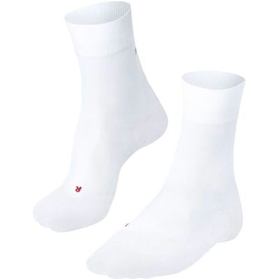FALKE Herren Laufsocken RU 4 Endurance Compression M So Baumwolle Funktionsmaterial mit Kompression 1 Paar, Weiß White 2000, 46-48 FALKE Herren Laufsocken RU 4 Endurance Compression M So Baumwolle Funktionsmaterial mit Kompression 1 Paar, Weiß White 2000, 46-48