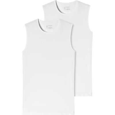 Schiesser Herren 95/5 Organic Cotton Unterhemd mit Breiten Träger Rundhals Unterw sche, Weiß, XL EU Schiesser Herren 95/5 Organic Cotton Unterhemd mit Breiten Träger Rundhals Unterw sche, Weiß, XL EU