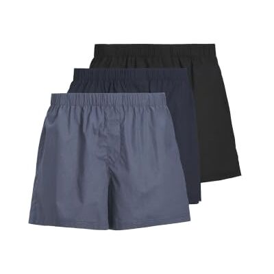 JACK & JONES Herren Jacmilano Woven Boxers 3 Pack Noos, Vintage Indigo, l (3er Pack) JACK & JONES Herren Jacmilano Woven Boxers 3 Pack Noos, Vintage Indigo, l (3er Pack)