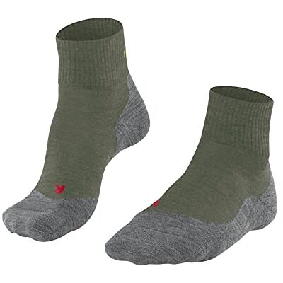 FALKE Herren Wandersocken TK5 Wander Short M Sso Wolle Funktionsmaterial antiblasen dünn 1 Paar, Grün Herb 7754, 39-41 FALKE Herren Wandersocken TK5 Wander Short M Sso Wolle Funktionsmaterial antiblasen dünn 1 Paar, Grün Herb 7754, 39-41