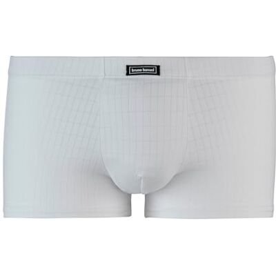 bruno banani Hipshort Check Line 2.0 Gr. S Karomuster Weiß Enganliegende Herren Boxershorts mit kurzem Bein Niedrige Bundhöhe Atmungsaktiv bruno banani Hipshort Check Line 2.0 Gr. S Karomuster Weiß Enganliegende Herren Boxershorts mit kurzem Bein Niedrige Bundhöhe Atmungsaktiv