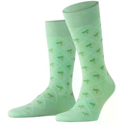 Burlington Herren Socken Palm Tree M So Baumwolle gemustert 1 Paar, Grün Quiet Green 7378, 40-46 Burlington Herren Socken Palm Tree M So Baumwolle gemustert 1 Paar, Grün Quiet Green 7378, 40-46