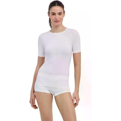 FALKE Damen Baselayer-Shirt Warm Round Neck W S/s Ts Funktionsmaterial schnelltrocknend 1 Stück, Weiß White 2860, XS FALKE Damen Baselayer-Shirt Warm Round Neck W S/s Ts Funktionsmaterial schnelltrocknend 1 Stück, Weiß White 2860, XS