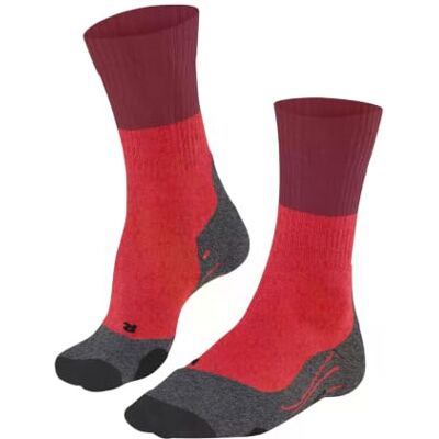 FALKE Herren Wandersocken TK2 Explore M So Wolle Funktionsmaterial antiblasen dick 1 Paar, Rot Big Red 8178, 46-48 FALKE Herren Wandersocken TK2 Explore M So Wolle Funktionsmaterial antiblasen dick 1 Paar, Rot Big Red 8178, 46-48