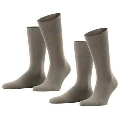 ESPRIT Herren Socken Basic Uni Multipack M So Baumwolle einfarbig 2 Paar, Grün Thyme 7821, 47-50 ESPRIT Herren Socken Basic Uni Multipack M So Baumwolle einfarbig 2 Paar, Grün Thyme 7821, 47-50