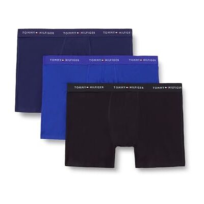 Tommy Hilfiger Herren 3P DTM Boxershorts, Nob Blue/PRP Navy/Black, XXL Tommy Hilfiger Herren 3P DTM Boxershorts, Nob Blue/PRP Navy/Black, XXL