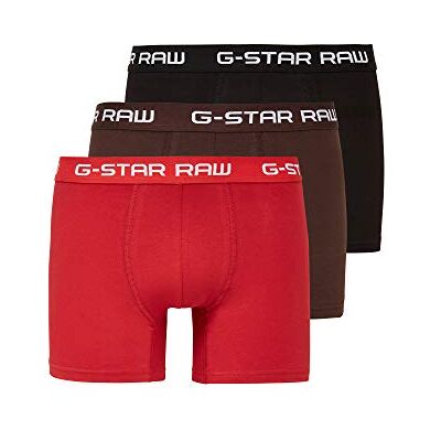 G-STAR RAW Herren Classic Trunk Color 3-Pack, Mehrfarben (dk Flame/deep Bordeaux/Black D05095-2058-8527), M G-STAR RAW Herren Classic Trunk Color 3-Pack, Mehrfarben (dk Flame/deep Bordeaux/Black D05095-2058-8527), M