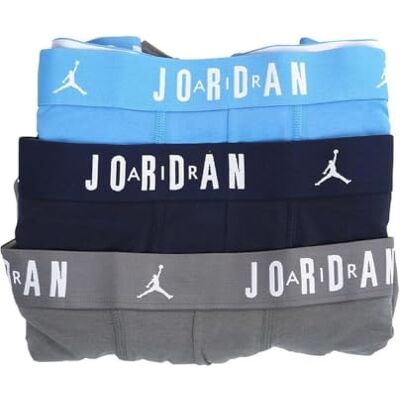 Jordan Herren Flight Cotton Core 3Pk Boxershorts, University Blue, L Jordan Herren Flight Cotton Core 3Pk Boxershorts, University Blue, L