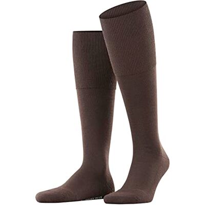 FALKE Herren Kniestrümpfe Airport Plus M Kh Wolle Baumwolle lang einfarbig 1 Paar, Braun Brown 5930, 45-46 FALKE Herren Kniestrümpfe Airport Plus M Kh Wolle Baumwolle lang einfarbig 1 Paar, Braun Brown 5930, 45-46