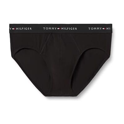Tommy Hilfiger Herren 3er Pack Unterhosen Hip Briefs mit Logobund, Mehrfarbig (Black/Black/Black Black Wb), XL Tommy Hilfiger Herren 3er Pack Unterhosen Hip Briefs mit Logobund, Mehrfarbig (Black/Black/Black Black Wb), XL