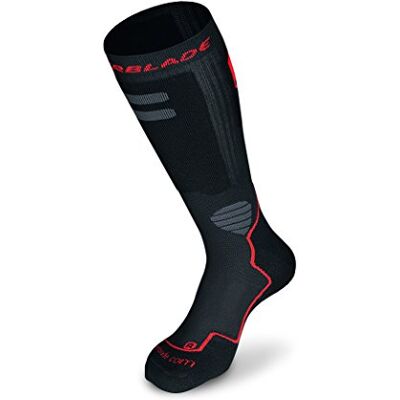 Rollerblade Herren Hochleistungssocken Socken, schwarz/rot, L Rollerblade Herren Hochleistungssocken Socken, schwarz/rot, L