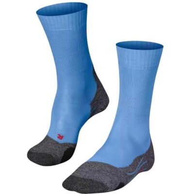 FALKE Herren Wandersocken TK2 Explore M So Wolle Funktionsmaterial antiblasen dick 1 Paar, Blau Blue Note 6545, 42-43 FALKE Herren Wandersocken TK2 Explore M So Wolle Funktionsmaterial antiblasen dick 1 Paar, Blau Blue Note 6545, 42-43