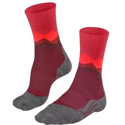FALKE Herren Wandersocken TK2 Explore M So Wolle Funktionsmaterial antiblasen dick 1 Paar, Rot Ruby 8830, 42-43 FALKE Herren Wandersocken TK2 Explore M So Wolle Funktionsmaterial antiblasen dick 1 Paar, Rot Ruby 8830, 42-43