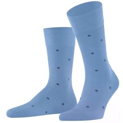 FALKE Herren Socken Dot M So Baumwolle gemustert 1 Paar, Blau Cornflower Blue 6554, 43-46 FALKE Herren Socken Dot M So Baumwolle gemustert 1 Paar, Blau Cornflower Blue 6554, 43-46
