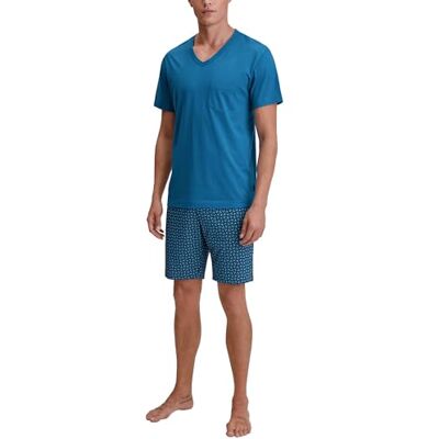 CALIDA Relax Imprint Kurz-Pyjama, Schlafanzug Herren, 100% Baumwolle, pflegeleicht, elastisch & formstabil, in Single Jersey Nordic 50 CALIDA Relax Imprint Kurz-Pyjama, Schlafanzug Herren, 100% Baumwolle, pflegeleicht, elastisch & formstabil, in Single Jersey Nordic 50
