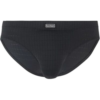 bruno banani Sportslip Check Line 2.0 Gr. M Karomuster Schwarz Enganliegender Slip ohne Gesäßnaht Atmungsaktiv & Elastisch mit Baumwoll-Einsatz bruno banani Sportslip Check Line 2.0 Gr. M Karomuster Schwarz Enganliegender Slip ohne Gesäßnaht Atmungsaktiv & Elastisch mit Baumwoll-Einsatz