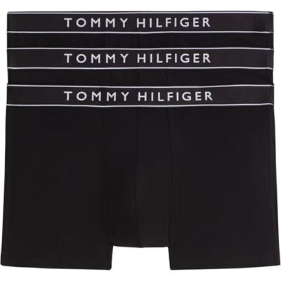 Tommy Hilfiger Men 3P Trunk DTM RED (Blk/Blk/Blk) M Tommy Hilfiger Men 3P Trunk DTM RED (Blk/Blk/Blk) M