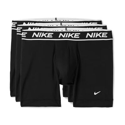 NIKE , Herren-Boxershorts, Mikro-Stretch, 3er-Pack, Schwarz/Schwarz/Schwarz, Medium NIKE , Herren-Boxershorts, Mikro-Stretch, 3er-Pack, Schwarz/Schwarz/Schwarz, Medium