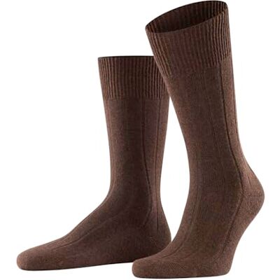 FALKE Herren Socken Lhasa Rib M So Wolle Kaschmir einfarbig 1 Paar, Braun Brown 5930, 39-42 FALKE Herren Socken Lhasa Rib M So Wolle Kaschmir einfarbig 1 Paar, Braun Brown 5930, 39-42