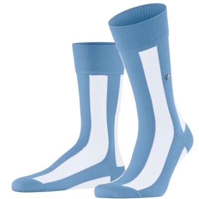 Burlington Herren Socken Retro Lines M So Baumwolle gemustert 1 Paar, Blau Light Blue 6541, 40-46 Burlington Herren Socken Retro Lines M So Baumwolle gemustert 1 Paar, Blau Light Blue 6541, 40-46