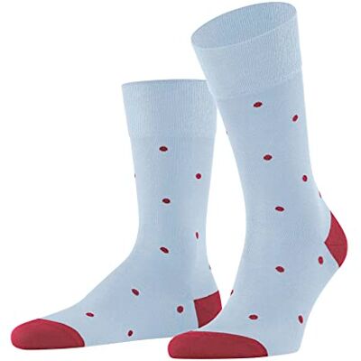 FALKE Herren Socken Dot M So Baumwolle gemustert 1 Paar, Blau Light Blue 6594, 43-46 FALKE Herren Socken Dot M So Baumwolle gemustert 1 Paar, Blau Light Blue 6594, 43-46