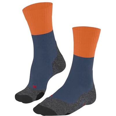 FALKE Herren Wandersocken TK2 Explore M So Wolle Funktionsmaterial antiblasen dick 1 Paar, Blau Enzian 6570, 42-43 FALKE Herren Wandersocken TK2 Explore M So Wolle Funktionsmaterial antiblasen dick 1 Paar, Blau Enzian 6570, 42-43