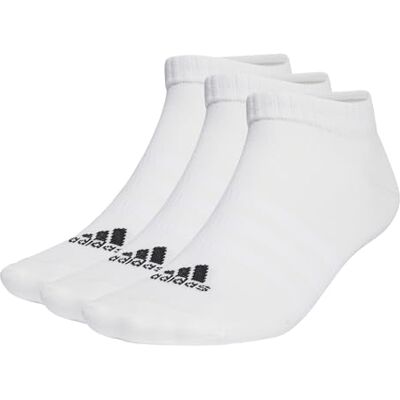 Adidas Unisex Kinder Thin and Light Sportswear Low-Cut Socks 3 Pairs, White/Black, 5-6 Years Adidas Unisex Kinder Thin and Light Sportswear Low-Cut Socks 3 Pairs, White/Black, 5-6 Years