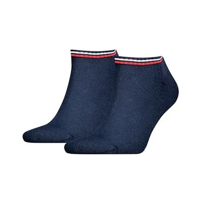 Tommy Hilfiger Unisex Sneaker Socken, Marineblau, 43-46 EU Tommy Hilfiger Unisex Sneaker Socken, Marineblau, 43-46 EU