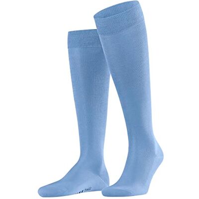 FALKE Herren Kniestrümpfe Tiago M Kh nachhaltige Fil D'Ecosse Baumwolle lang einfarbig 1 Paar, Blau Cornflower Blue 6554, 41-42 FALKE Herren Kniestrümpfe Tiago M Kh nachhaltige Fil D'Ecosse Baumwolle lang einfarbig 1 Paar, Blau Cornflower Blue 6554, 41-42