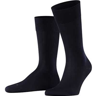 FALKE Herren Socken Sensitive Malaga M So Baumwolle mit Komfortbund 1 Paar, Blau Dark Navy 6375, 43-46 FALKE Herren Socken Sensitive Malaga M So Baumwolle mit Komfortbund 1 Paar, Blau Dark Navy 6375, 43-46