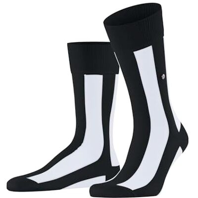 Burlington Herren Socken Retro Lines M So Baumwolle gemustert 1 Paar, Schwarz Black 3000, 40-46 Burlington Herren Socken Retro Lines M So Baumwolle gemustert 1 Paar, Schwarz Black 3000, 40-46