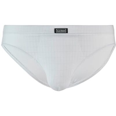 bruno banani Sportslip Check Line 2.0 Gr. XXL Karomuster Weiß Enganliegender Slip ohne Gesäßnaht Atmungsaktiv & Elastisch mit Baumwoll-Einsatz bruno banani Sportslip Check Line 2.0 Gr. XXL Karomuster Weiß Enganliegender Slip ohne Gesäßnaht Atmungsaktiv & Elastisch mit Baumwoll-Einsatz