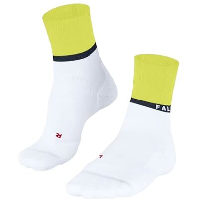 FALKE Herren Laufsocken RU4 Endurance Compressiion M So Baumwolle Funktionsmaterial mit Kompression 1 Paar, Weiß White 2001, 42-43 FALKE Herren Laufsocken RU4 Endurance Compressiion M So Baumwolle Funktionsmaterial mit Kompression 1 Paar, Weiß White 2001, 42-43