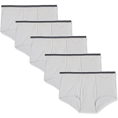 Amazon Essentials Herren Unterhosen aus Baumwolle, Atmungsaktiv, Ohne Etikett, Mehrfachpacks, 5er Pack, Weiß, 3XL Amazon Essentials Herren Unterhosen aus Baumwolle, Atmungsaktiv, Ohne Etikett, Mehrfachpacks, 5er Pack, Weiß, 3XL