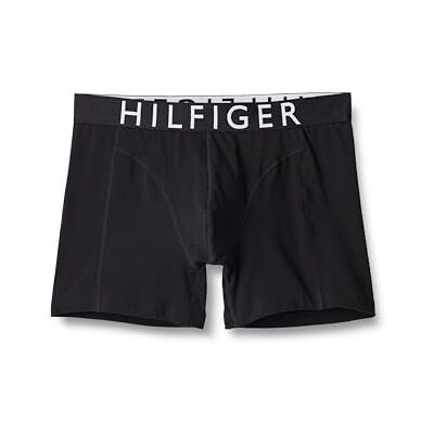 Tommy Hilfiger Herren 3er Pack Boxershorts Briefs mit Logobund, Schwarz (Black/Black/Black), S Tommy Hilfiger Herren 3er Pack Boxershorts Briefs mit Logobund, Schwarz (Black/Black/Black), S