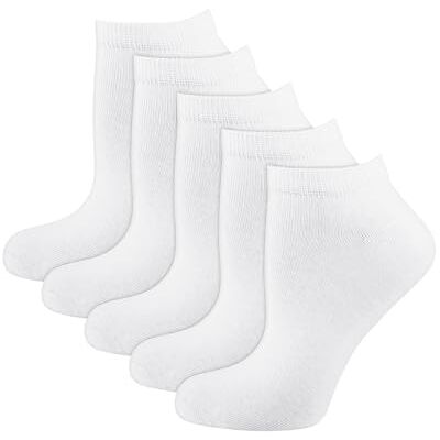 Nur Die 5er Pack Sneaker Classic Socken aus atmungsaktiver Baumwolle Herren, weiß, 39-42 Nur Die 5er Pack Sneaker Classic Socken aus atmungsaktiver Baumwolle Herren, weiß, 39-42