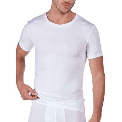 HUBER Herren Selective Men Shirt Kurzarm Unterhemd, per Pack Weiß (Weiss 0500), Medium (Herstellergröße: M) HUBER Herren Selective Men Shirt Kurzarm Unterhemd, per Pack Weiß (Weiss 0500), Medium (Herstellergröße: M)