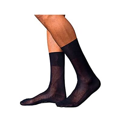 FALKE Herren Socken No. 9 M So Pure Fil d´Écosse Baumwolle einfarbig 1 Paar, Blau Dark Navy 6370, 43-44 FALKE Herren Socken No. 9 M So Pure Fil d´Écosse Baumwolle einfarbig 1 Paar, Blau Dark Navy 6370, 43-44