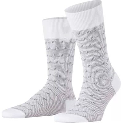 FALKE Herren Socken Sea Rock M So Baumwolle gemustert 1 Paar, Weiß White 2000, 43-46 FALKE Herren Socken Sea Rock M So Baumwolle gemustert 1 Paar, Weiß White 2000, 43-46