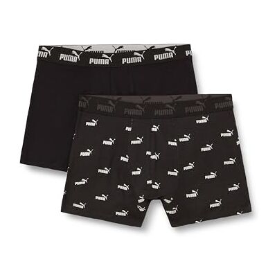 Puma Elements Men Logo Print Boxers 2P Puma Elements Men Logo Print Boxers 2P